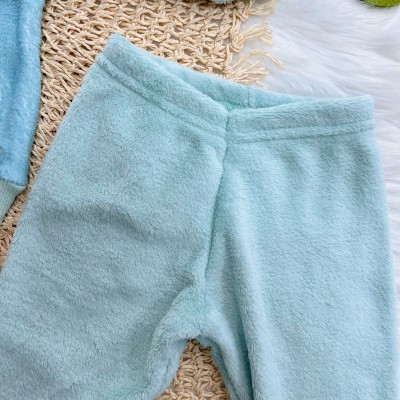 Conj. Casaco Rena com Coelhinha e Calça de Pelinho -  Verde